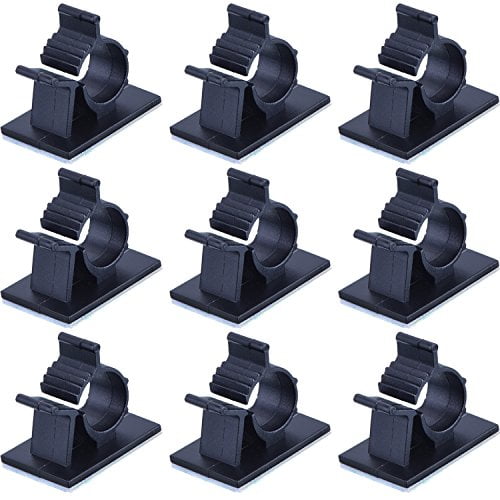 eBoot Adjustable Cable Clips Adhesive Nylon Wire Clamps 50 Pack Black eBoot Adjustable Cable Clips Adhesive Nylon Wire Clamps 50 Pack Black